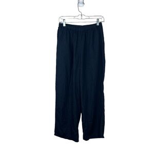 FLAX Wide Leg Crop Pants 100% Linen Lagenlook